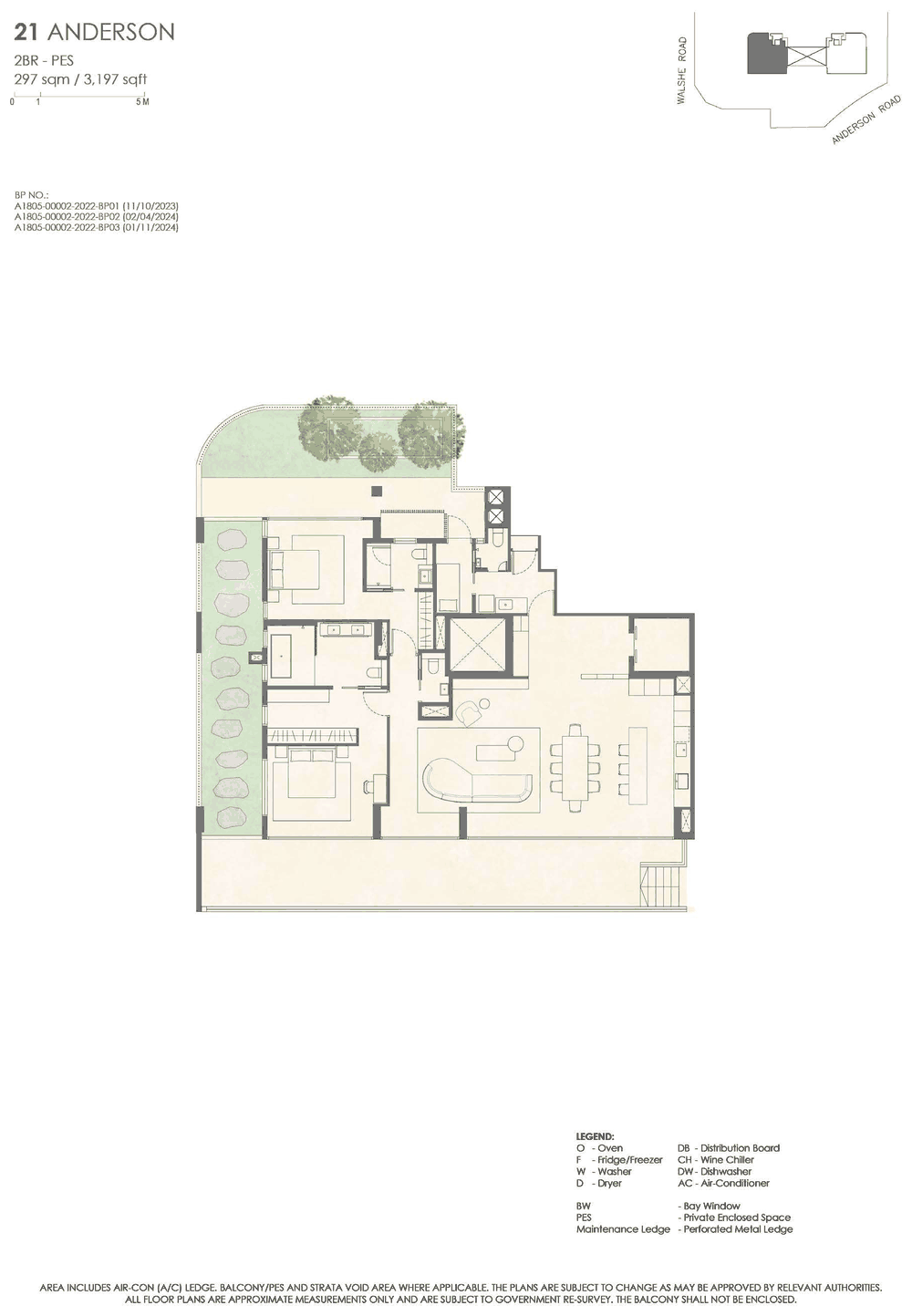2-Bedroom with PES · 3,197 sqft