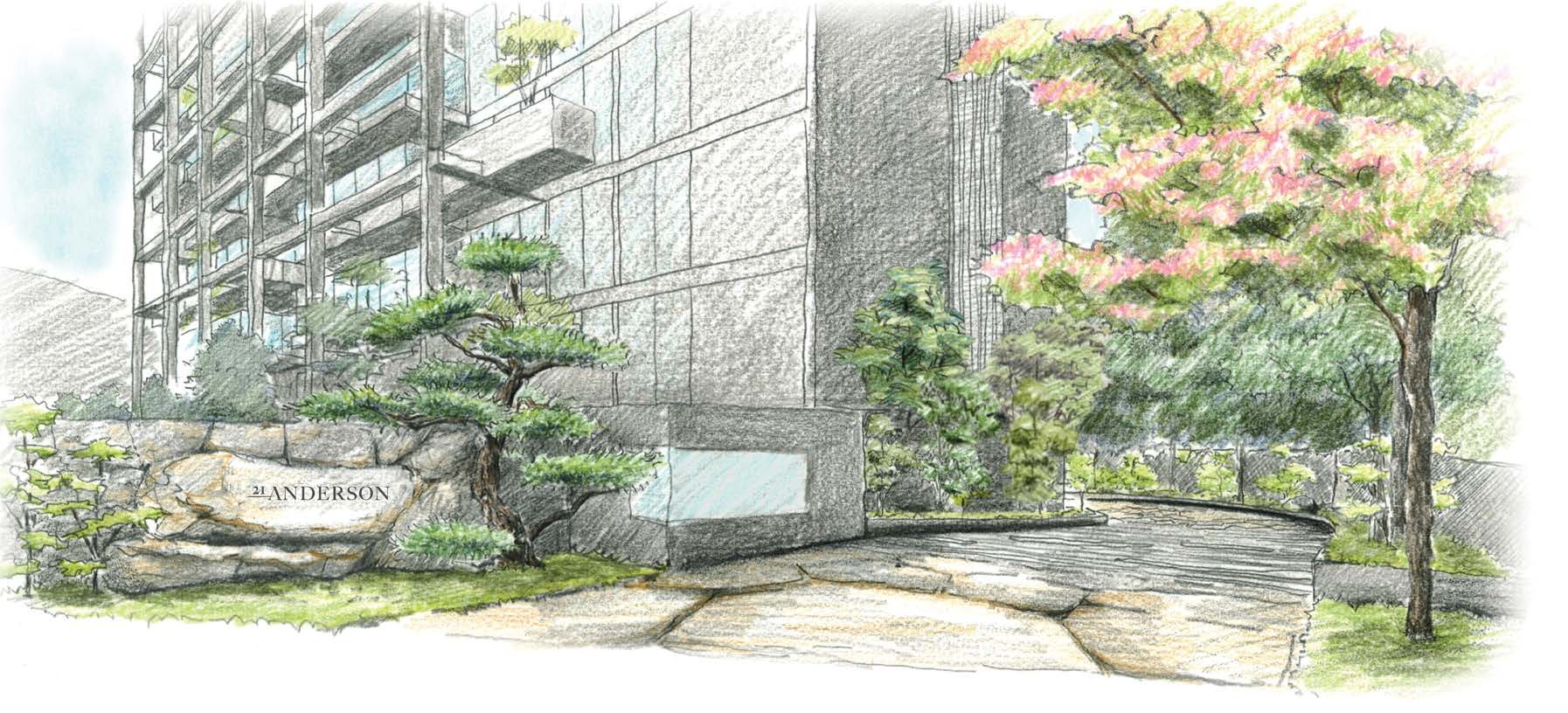 Entrance garden (artist’s impression)